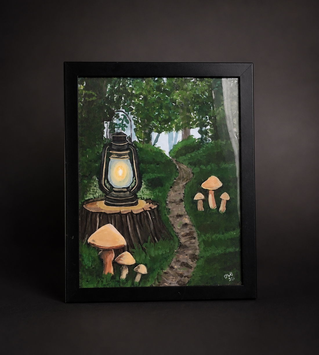 Lantern Forest Path — Following the Light